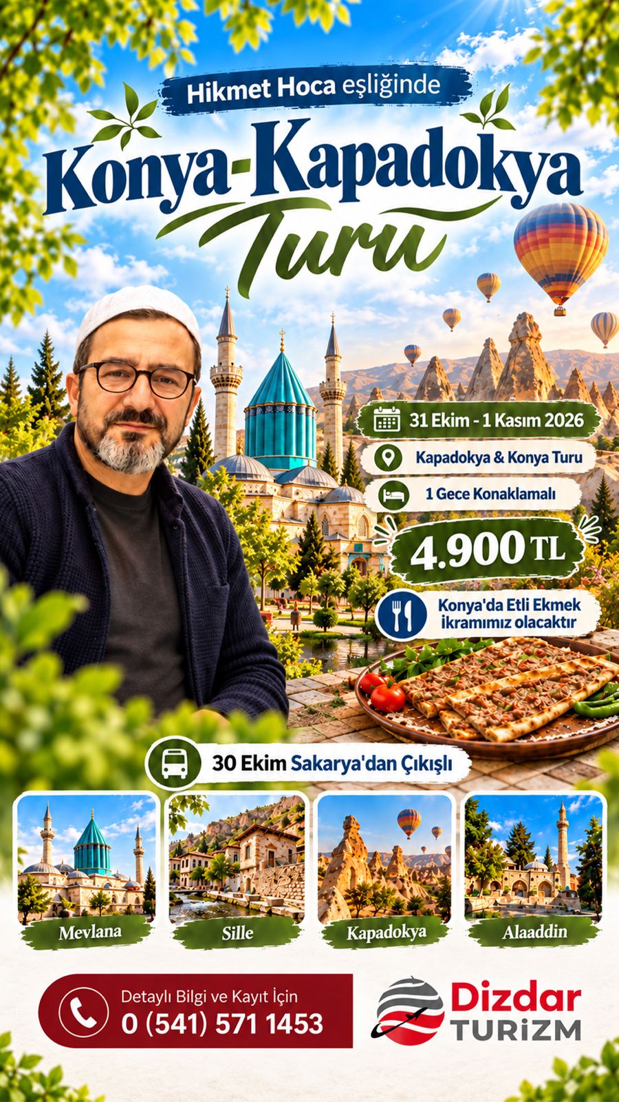 31 Ekim - 1 Kasım Konya & Kapadokya Turu